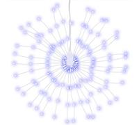 Berkfield Home Festive Christmas Starburst Lights 140 LEDs 4 pcs Blue 17 cm Berkfield Home Blue