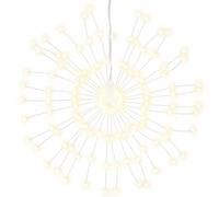 Berkfield Home Festive Christmas Starburst Lights 140 LEDs 4 pcs Warm White 17 cm Berkfield Home Warm White