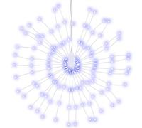 Berkfield Home Festive Christmas Starburst Lights 140 LEDs 8 pcs Blue 17 cm Berkfield Home Blue