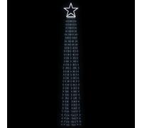Berkfield Home Festive Christmas Tree light 320 LEDs Cold White 375 cm Berkfield Home White