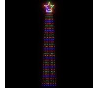 Berkfield Home Festive Christmas Tree light 320 LEDs Colourful 375 cm Berkfield Home Multicolor