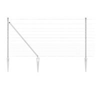 Berkfield Home Field Fence 1.2x50 m Galvanised Steel in Silver Berkfield Home Silver