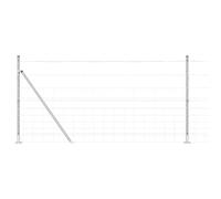 Berkfield Home Field Fence 1.2x50 m Galvanised Steel in Silver Berkfield Home Silver