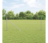 Berkfield Home Field Fence 1x50 m Galvanised Steel in Silver Berkfield Home Silver