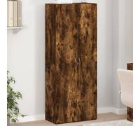 Berkfield Home File Cabinet Smoked Oak 60x32x153 cm Engineered Wood in Brown | Size: 60 x 32 x 153 cm Berkfield Home Brown 60 x 32 x 153 cm