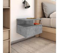 Berkfield Home Floating Nightstand Concrete Grey 40x31x27cm Engineered Wood | Size: 40 x 31 x 27 cm Berkfield Home Grey 40 x 31 x 27 cm