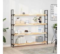 Berkfield Home Floating Shelf 140x20x4 cm Untreated Solid Wood Acacia in Brown | Size: 140 x 20 x 4 cm Berkfield Home Brown 140 x 20 x 4 cm