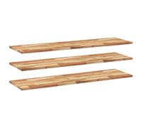 Berkfield Home Floating Shelves 3 pcs 140x40x2 cm Oil Finished Solid Wood Acacia in Brown | Size: 140 x 40 x 2 cm Berkfield Home Brown 140 x 40 x 2 cm