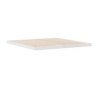 Berkfield Home Floor Bed Frame 180x210 cm Solid Wood Pine in White Berkfield Home White 180x210 cm