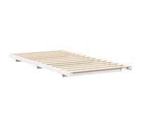 Berkfield Home Floor Bed Frame White 100 x 200 cm Solid pine wood Berkfield Home White 100 x 200 cm