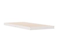 Berkfield Home Floor Bed Frame White 80x210 cm Solid Wood Pine Berkfield Home White 80x210 cm
