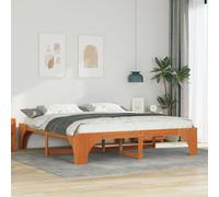 Berkfield Home Floor Bed Frame with Storage Brown 180 x 200 cm Solid pine wood | Size: Small Single Berkfield Home Multicolor Small Single
