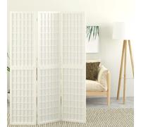 Berkfield Home Folding 3-Panel Room Divider Japanese Style 120x170 cm White Berkfield Home White 120x170 cm