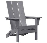 Berkfield Home Folding Adirondack Chair Light Grey 74.5x80.5x90 cm HDPE Berkfield Home Light Grey 74.5x80.5x90 cm