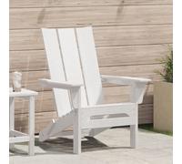 Berkfield Home Folding Adirondack Chair White 74.5x80.5x90 cm HDPE Berkfield Home White 74.5x80.5x90 cm