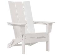 Berkfield Home Folding Adirondack Chair White 74.5x80.5x90 cm HDPE Berkfield Home White 74.5x80.5x90 cm