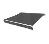 Berkfield Home Folding Awning Manual Operated 300 cm Anthracite in Black Berkfield Home Black
