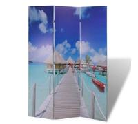 Berkfield Home Folding Room Divider 120x170 cm Beach Berkfield Home Multicolor 120x170 cm