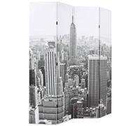 Berkfield Home Folding Room Divider 160x170 cm New York by Day Black & White Berkfield Home Multicolor 160x170 cm