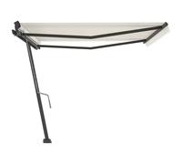 Berkfield Home Freestanding Manual Retractable Awning 400x300 cm Cream Berkfield Home Cream 400x300 cm