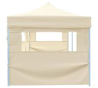 Berkfield Home Full Folding Pop-up Party Tent with 5 Sidewalls 3x9 m Cream in Beige Berkfield Home Beige