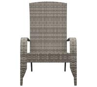 Berkfield Home Full Garden Adirondack Chair Grey Poly Rattan Berkfield Home Grey
