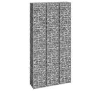 Berkfield Home Gabion Raised Beds 3 pcs 30x30x200 cm Iron in Silver | Size: 30 x 30 x 200 cm Berkfield Home Silver 30 x 30 x 200 cm