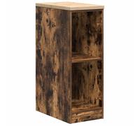 Berkfield Home Garage Storage Cabinet Smoked Oak 30x51x85 cm Solid Wood Pine in Brown | Size: 30 x 51 x 85 cm Berkfield Home Brown 30 x 51 x 85 cm
