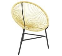 Berkfield Home Garden Acapulco Chair Poly Rattan Beige Berkfield Home Beige