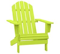Berkfield Home Garden Adirondack Chair Solid Fir Wood Green Berkfield Home Green