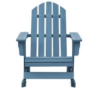 Berkfield Home Garden Adirondack Rocking Chair Solid Fir Wood Blue Berkfield Home Blue