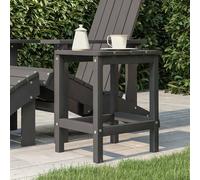 Berkfield Home Garden Adirondack Table Anthracite 38x38x46 cm HDPE in Black | Size: 38 x 38 x 46 cm Berkfield Home Black 38 x 38 x 46 cm