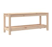 Berkfield Home Garden Bench 108x35x45 cm Solid Wood Pine in Light Brown | Size: 108 x 35 x 45 cm Berkfield Home Light Brown 108 x 35 x 45 cm