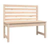 Berkfield Home Garden Bench 109 cm Solid Wood Pine in Natural Berkfield Home Natural