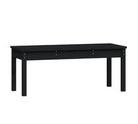 Berkfield Home Garden Bench Black 109x44x45 cm Solid Wood Pine | Size: 109 x 44 x 45 cm Berkfield Home Black 109 x 44 x 45 cm