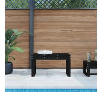 Berkfield Home Garden Bench Black 80x38x45 cm Solid Wood Pine | Size: 80 x 38 x 45 cm Berkfield Home Black 80 x 38 x 45 cm