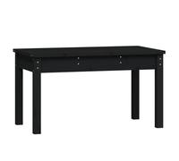 Berkfield Home Garden Bench Black 80x44x45 cm Solid Wood Pine | Size: 80 x 44 x 45 cm Berkfield Home Black 80 x 44 x 45 cm