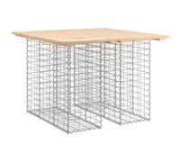 Berkfield Home Garden Bench Gabion Design 100x102x72 cm Solid Wood Pine in Brown | Size: 100 x 102 x 72 cm Berkfield Home Brown 100 x 102 x 72 cm