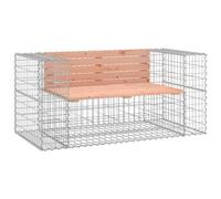 Berkfield Home Garden Bench Gabion Design 143x71x65.5 cm Solid Wood Douglas in Brown Berkfield Home Brown 143x71x65.5 cm