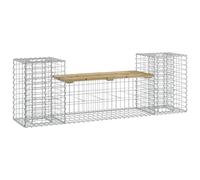 Berkfield Home Garden Bench Gabion Design 183x41x60.5 cm Impregnated Wood Pine in Brown Berkfield Home Brown 183x41x60.5 cm