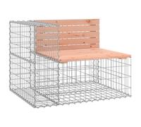 Berkfield Home Garden Bench Gabion Design 92x71x65.5 cm Solid Wood Douglas in Light Brown Berkfield Home Light Brown 92x71x65.5 cm