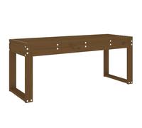Berkfield Home Garden Bench Honey Brown 110x38x45 cm Solid Wood Pine | Size: 110 x 38 x 45 cm Berkfield Home Brown 110 x 38 x 45 cm