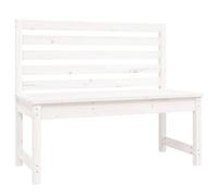 Berkfield Home Garden Bench White 109 cm Solid Wood Pine Berkfield Home White