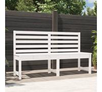 Berkfield Home Garden Bench White 157.5 cm Solid Wood Pine Berkfield Home White
