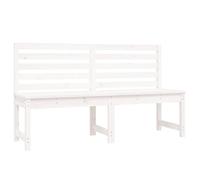 Berkfield Home Garden Bench White 157.5 cm Solid Wood Pine Berkfield Home White