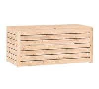 Berkfield Home Garden Box 101x50.5x46.5 cm Solid Wood Pine in Natural Berkfield Home Natural 101x50.5x46.5 cm