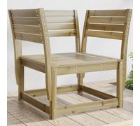 Berkfield Home Garden Chair Impregnated Wood Pine in Brown Berkfield Home Brown