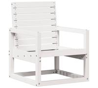 Berkfield Home Garden Chair White 57.5x63x76 cm Solid Wood Pine Berkfield Home White 57.5x63x76 cm
