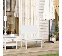 Berkfield Home Garden Chair White 60x52.5x72 cm Solid Wood Pine Berkfield Home White 60x52.5x72 cm