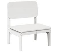 Berkfield Home Garden Chair White 60x52.5x72 cm Solid Wood Pine Berkfield Home White 60x52.5x72 cm